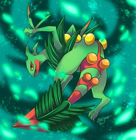 Mega Sceptile Fan Art : r/pokemon .